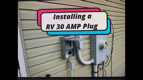install a 30/50 amp hookup at home